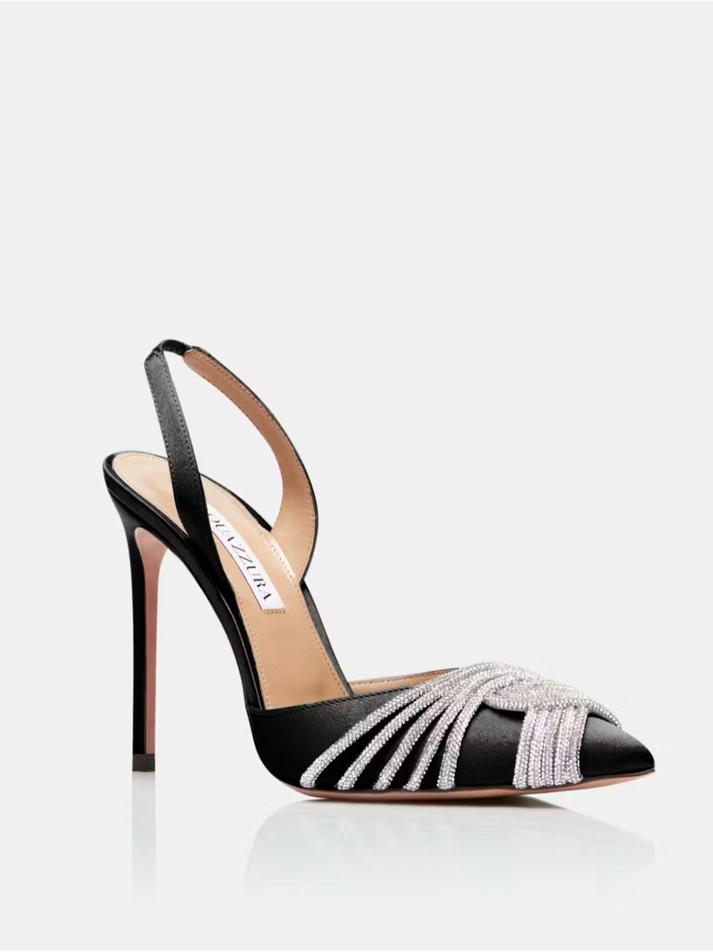 Aquazzura Gatsby Sling Satin 105